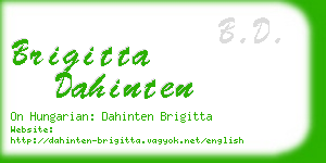brigitta dahinten business card